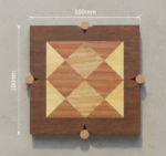 Sama Wooden Coaster (4 Piece Set) - Image 3