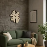 Organic Wall Clock (Natural Wood)