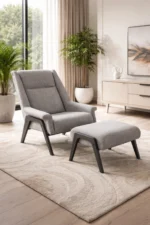 Elva Lounge Chair with Ottoman - Image 2