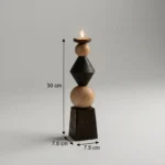 Arka Totem Wooden Candle Holder (Large) - Image 3