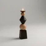 Arka Totem Wooden Candle Holder (Large) - Image 2