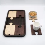 Puzzle Serving Tray (With Detachable Coasters) - Image 3