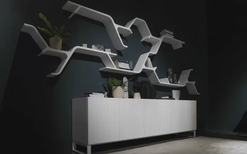 wall hanging bookshelf design